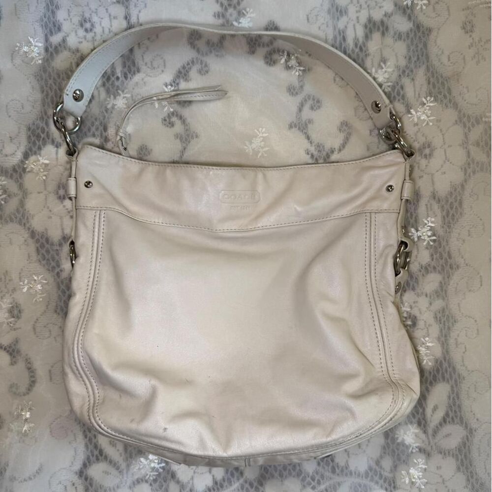 Coach Women's White and Pink Bag